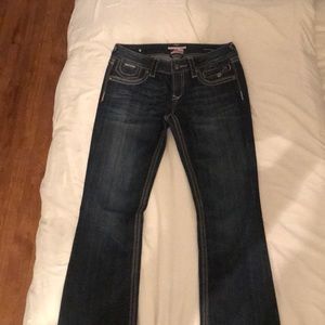 Express Rerock Barley Boot Jeans. Size 6R
